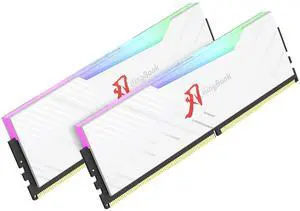 KingBank RGB Desktop Computer Memory Ram CXMT/Hynix DDR4 16GB(2x8GB) 3600MHz 1.35V CL18 with Heatsink for Desktop Computer Gaming/Office/PS