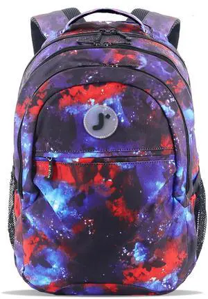 J World New York Cornelia School Backpack for Kids. Cute Womens Laptop Bookbag, Galaxy, 18 X 12.5 X 8 (H X W X D)