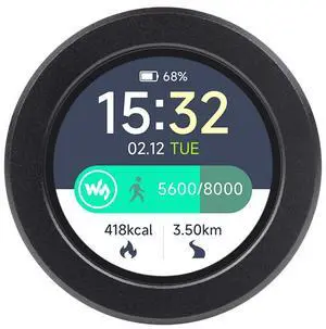 Waveshare RP2040 Microcontroller Development Board, with 1.28inch Round Touch LCD, Compact Size, Accelerometer and Gyroscope Sensor, with CNC Metal Case