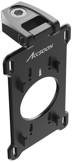 Accsoon ACC05 SeeMo Mounting Adapter Plate, Compatible with SeeMo/iPad Powercage/iPad Powercage Pro, Aluminum Material, 1/4'' Screw, Adjustable Angle, Quick Release