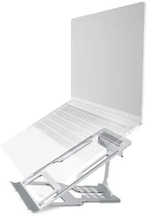 Nillkin Laptop Stand, FlexDesk Laptop Riser with Antiskid Silicone and Protective Hooks, Adjustable Aluminum Desktop Holder for MacBook, HP and Other 11-17 Inch Notebook (Medium)