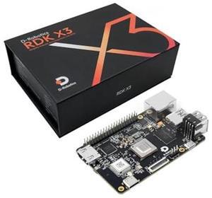 Waveshare D-Robotics RDK X3 Development Board, Quad-core ARM Cortex-A53 Processer, 5Tops Edge Inference Capabilities, 4GB RAM