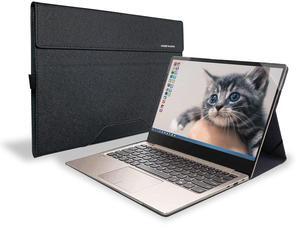 Honeymoon Case Cover for Lenovo Yoga 7i 2 in 1 / Yoga Slim 7 Pro/Yoga 16s 2022 / IdeaPad Slim 7 Pro 16 Inch Laptop Accessories, PU Leather Folio Stand Protective Hard Shell Case,S013-Black