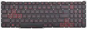Abakoo New Replacement Keyboard Compatible with Acer Predator Helios 300 PH315-52 PH315-53 PH317-53, Acer Nitro 5 AN515-43 AN515-54 AN517-51, Acer Nitro 7 AN715-51 with Backlit