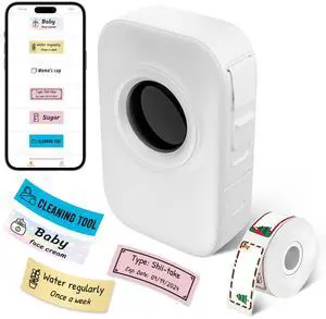 Aiyin D30 PRO, Label Maker Machine with Tape, HD Label Maker for Home, Office, and School, Wireless with Blueooth, Thermal Sticker Maker, Inkless and Smart Phone App - Supports iOS and Andriod