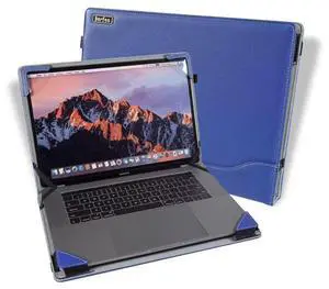 Berfea Protective Case Cover Compatible with Lenovo ThinkPad E16 Gen 1 AMD, Gen 2 16 inch Laptop Notebook Sleeve PU Leather Stand Hard Case Skin Pouch