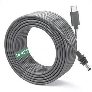 CHENXRN Starlink Mini Cable 5M/16.5FT, Starlink Mini USB-C to DC Power Cable Cord 100W USB Type C Input, Waterproof Barrel DC Jack for Starlink Mini Work with 100W+ PD Source