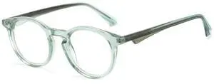 Cyxus Round Blue Light Blocking Glasses Women Men Nerd Small Circle Computer Glasses Bio-acetate Frame Anti Eyestrain 8226