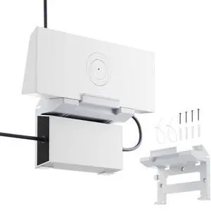 EAZUSE Starlink Ethernet Adapter Gen 3/Mini, Starlink Mini Cable Extension to RJ45 Coupler + Starlink Gen 3 Router Mount, 2 in 1 Wall Mount for Starlink Standard Router and Power Supply