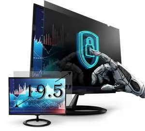 [2 Pack] Premium Privacy Screen Filter for 19.5 Inches Desktop Computer Widescreen Monitor with Aspect Ratio 16:09. Anti Glare and Anti Blue Light Protection
