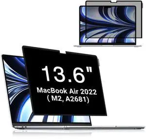 FILMEXT MacBook Air M2 13.6-inch Screen Protector, Privacy Shield, 2022 Release (A2681), Polyethylene Terephthalate, 1 Piece