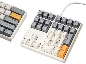 FJADRAR Mechanical Number Pad, 34 Key Hot Swappable Numpad with Gateron Brown Switches, USB Wired Numeric Keypad with PBT Keycaps White Backlit Number Pad for Laptop, MacBook,PC Desktop FJADRAR Mechanical Number Pad, 34 Key Hot Swappable Numpad with Gateron Brown Switches, USB Wired Numeric Keypad with PBT Keycaps White Backlit Number Pad for Laptop, MacBook,PC Desktop