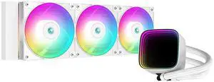 LS720 SE CPU Liquid Cooler 360mm,5v 3pin ARGB 120mm Fans LS720SE CPU Water Cooler Infinity Mirror Block for AMD AM4/AM5 LGA 1851/1700/1200.