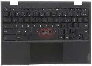 Lenboes Laptop Palmrest Upper Case Top Cover with US Keyboard Touchpad Assembly Replacement for Lenovo 100e Chromebook 2nd Gen MTK 2 82Q3 5CB1E21835
