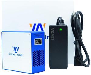 Bitcoins Miner LV07 BTC Mining Crypto Lotto Device Asic Chip WiFi SHA-256 1000GH/S BM1366 Micro Silent Crypto Currency 1TH/S Solo Miner Bitcoins Machine Home Use, Blue