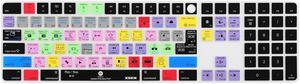 XSKN Premiere Pro Shortcut Silicone Keyboard Cover Skin for 2021 Released Apple iMac M1 24" Magic Keyboard with Touch ID and Numeric Keypad A2520 Keyboard - EU&US Layout (Not Suite Others Model)