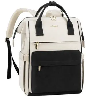 LOVEVOOK Laptop Backpack for Women, 18 Inch Work Teacher Nurse Bag, Large Capacity Business Computer Backpack Purse with USB Port, Stylish Casual Daypack for Travel