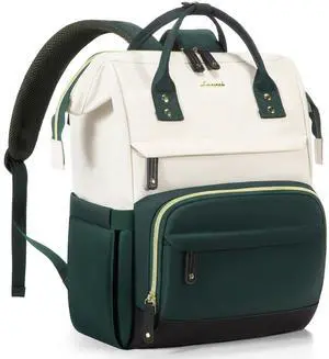 LOVEVOOK Laptop Backpack for Women, 18 Inch Work Business Backpacks Purse With Large Capacity, Waterproof Nurse Bag College Bookbag for School, Waterproof Casual Daypack for Travel