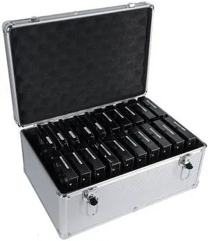 SEAOCLOUD Hard Drive box 3.5inch 20-Bay Protection HDD Storage Suitcase with Foam Hard Case