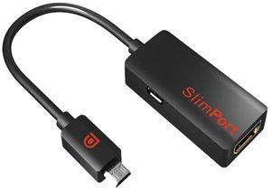SlimPort sli44532 Adapter for LG G3 Smartphone MyDP/Micro-USB to HDMI Adapter Connects Any MyDP Enabled Mobile Device and Play Content to Any HDTV or HDMI Enabled Device, Black