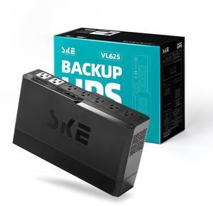 SKE Compact Size 625VA/360W UPS Battery Backup & Surge Protector for Computer UPS Uninterruptible Power Supply UPS Phoenix VL625
