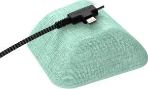 Smartish Cable Wrangler and Charger Bundle - Cable Wrangler Organizer with 2-in-1 USB-C to USB-C/Lightning Cable Fast Charger 100W - Teal Me More