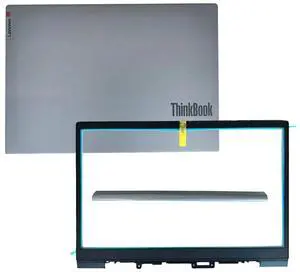 Replacement Laptop LCD Cover Back Rear Top Lid Front Bezel with Hinge Cover for Lenovo ThinkBook 14 G2 G3 ITL are 5CB1B02549 5CB1K18593 5H50S28991 (LCD Back Cover with Front Bezel Hinge Cover)