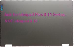 Replacement Laptop LCD Back Cover Top Case Rear Lid for Lenovo ideapad Flex 5-15IIL05 5-15ITL05 5-15ALC05 5CB0Y85681 5CB1B02477 Grey