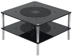 MAC Mini Mount,Mini Cooling Fan Design,Super Strong Wind Modification Chassis,Equipped with Two 5.5 Inches Silent Fan Adjustable Speed for Heat Sink.USB Powered Supply(Double Layer)
