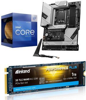 Micro Center 3 in 1 Bundle: Intel 12900K Desktop CPU+MSI Pro Z790-A Max WiFi Motherboard+INLAND Performance Plus 1TB NVMe SSD
