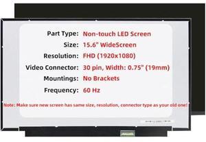 15.6''Non-Touch 30Pin Replacement Screen Compatible with Lenovo IdeaPad 3-15ADA6,3-15ALC6, 3-15ITL6,3-15IAU7,3-15ABA7,82KR 82KU 82MF 82MD 82H8 82RK 82RN,FHD1920x1080,NoBracket,LCD Display Panel