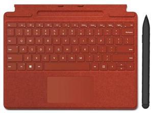 Pro 10 Signature Keyboard with Slim Pen Compatible with Microsoft Surface Pro 10/11 Signature Keyboard with Slim Pen,Surface Pro 11/9 Signature Keyboard with Slim Pen(Poppy Red)