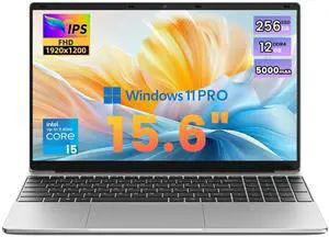 Azeyou Laptop Computer,15.6" Laptop, Alder Lake-N95 Quad Core CPU(Up to 3.4GHz), 12GB RAM 256GB SSD,1080P FHD Laptop, Win11 Pro,Full Function Type-C,2.4G/5G WiFi, BT5.0,USB3.0