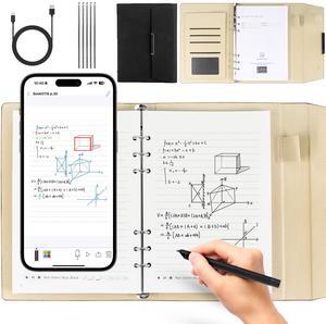 Smart Pen & Notebook Set, Digital Pen Real-time Synchronization Digitization for Storing and Sharing Notes, Smart Pen Suitable for Learning, Office Note and Drawing, Compatible with Android and iOS