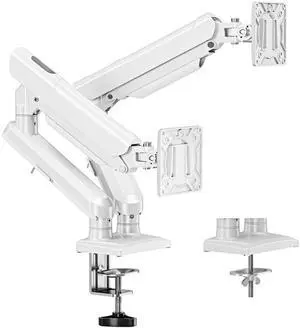 Dual Monitor Mount Fits 13 to 32 Inch Computer Screen, Dual Monitor Arm Hold up to 22lbs Each, Full Motion Monitor Desk Mounts for 2 Monitors, Gas Spring Monitor Stand, VESA Mount, Freelift Pro