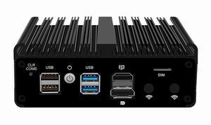 Firewall Micro Appliance N100,4X i226-V 2.5G Fanless Mini PC,4*USB,HDMI,DP,1*RJ45 COM,WiFi Solt Industrial PC,No RAM No SSD