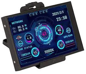 GOWENIC 2024 New 3.5 inch IPS USB Mini Screen for PC Chassis, PC CPU Data Monitor, Computer Temperature Display, Mini ITX PC Case Moniror USB C Sub Screen