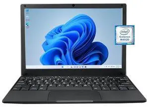 ZHAOHUIXIN Portable Mini Education Laptop Computer with in tel Celeron N4020 CPU 8GB RAM 128GB SSD HD IPS Screen, Laptop Computer for Learning, Office Work (Black, 8GB+128GB)