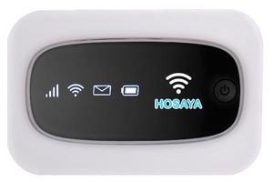 HOSAYA Portable WiFi 4G LTE SIM Card Router Built-in Battery 10 Wireless Users High Speed Portable Travel Hotspot Mini Router Unlocked 4G mifi Pocket WiFi Modem (LED Light HM7)