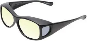 Medspex Fl011 Photochromic Transition Glasses Black/Orange Therapeutic Color Therapy Blue Light Sensitivity Chromotherapy