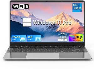 NIAKUN 14 Inch Gaming Laptop, N5095 Laptop Computer(up to 2.9GHz), 8GB RAM 256GB SSD, FHD 1920 * 1080, 180 Angle Open, Windows 11 Pro, 2.4G+5G WiFi, BT 4.2, Mini HDMI