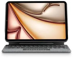 pekarejue Magic Keyboard Case for iPad Air 11-inch M2 2024, iPad Pro 11 inch (1st,2nd,3rd,4th), iPad Air 5th,4th Generation: Smart Multi-Touch Trackpad, RGB Backlit, Function Row, Oxford Gray