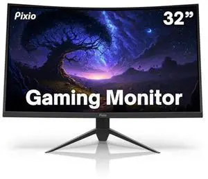 Pixio PXC325 32 inch 165Hz Refresh Rate FHD 1080p Resolution 1500R Curve VA Panel 1ms Response Time Adaptive Sync HDR Curved Gaming Monitor