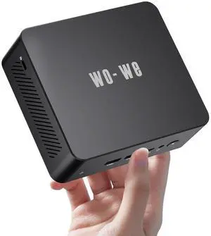 wo-we Mini PC AMD Ryzen 5 3500U (up to 3.70GHz), 8GB DDR4 RAM 256GB M.2 NVME SSD,Dual 4K HDMI, Micro PC, 2.5''SSD, WIFI5,Home, Business