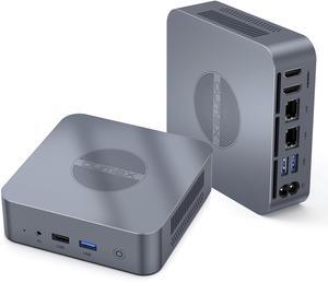 OUMAX Home Office Mini PC,12th Intel Alder Lake-N100 (up to 3.4GHz),16GB DDR4 RAM 500GB M.2 SSD, Dual LAN Mini Computers Support 4K Dual Display, USB3.2/WiFi5/BT5.0, Built-in 45W Power Supply