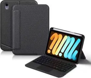 SGTMAYX Magnetic Keyboard Case for iPad Mini7 A17 Pro 2024/ iPad Mini 6th Generation, Detachable Keyboard with Backlit, Adjustable Stand