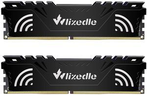 DDR4 RAM 32GB Kit (2x16GB) 3200MHz XMP 2.0 CL16 DIMM Wlizedle Desktop Memory PC4-25600 288-Pin 1.35V 2Rx8 Non-ECC Unbuffered PC Computer Sdram Sticks Module Upgrade, Black