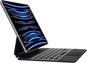 iPad Pro 12.9-inch (6th, 5th, 4th, 3rd Generation) Keyboard Case with Touchpad, Backlit Touch Magic Keyboard for iPad Pro 12.9 inch 6th/2022, 5th/2021, 4th/2020, 3rd /2018 Gen Case - US English, Black