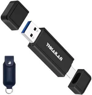 Thkailar Thumb Drive 1TB USB Fast Speed 1000MB/s Read Transmission Type C to Type A Port Thunderbolt 3 Flash Drive for iPhone 15/Android Phone, MacBook, PC