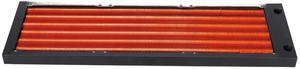 Zyyini Water Cooling Radiator, 120 240 360mm 17mm Thick Fan CPU Liquid Cooler,Multiple Pipes,Water Discharge G1 4 Heat Exchangers,for Computer (360mm)